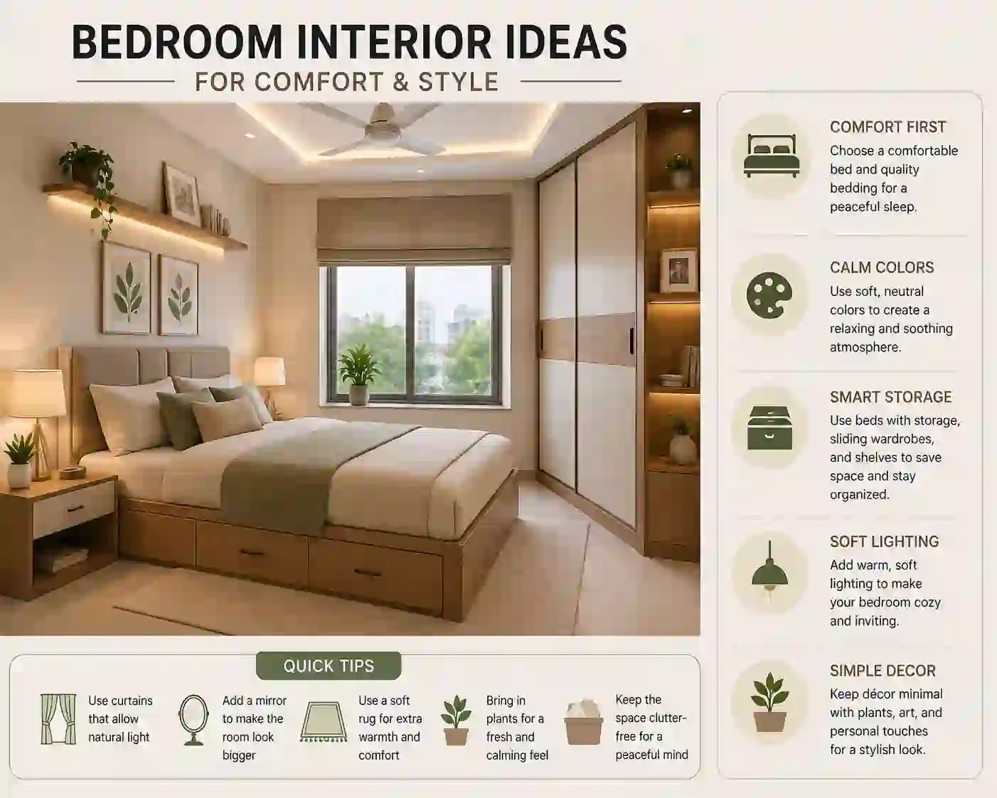 Bedroom Interior Ideas for Comfort and Style