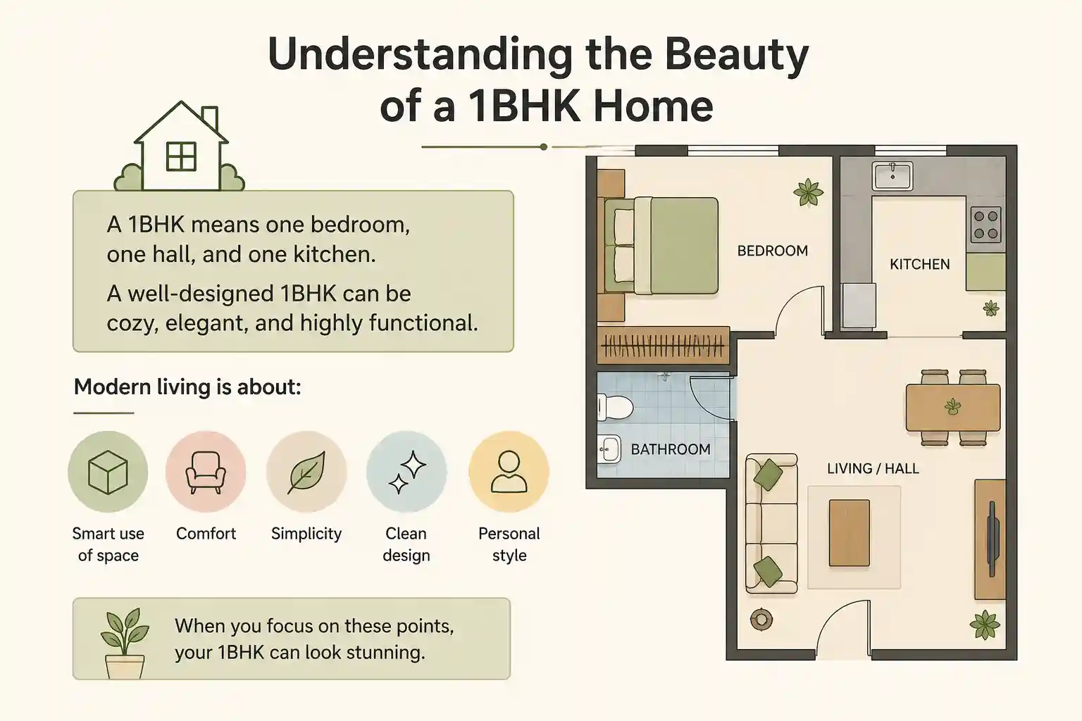Understanding the Beauty of a 1BHK Home