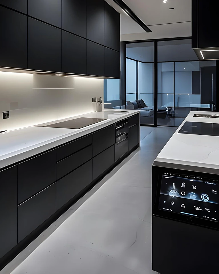 Modern Peninsula Modular Kitchen
