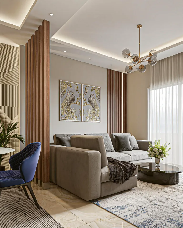 Bespoke Geometric Modular Media Lounge