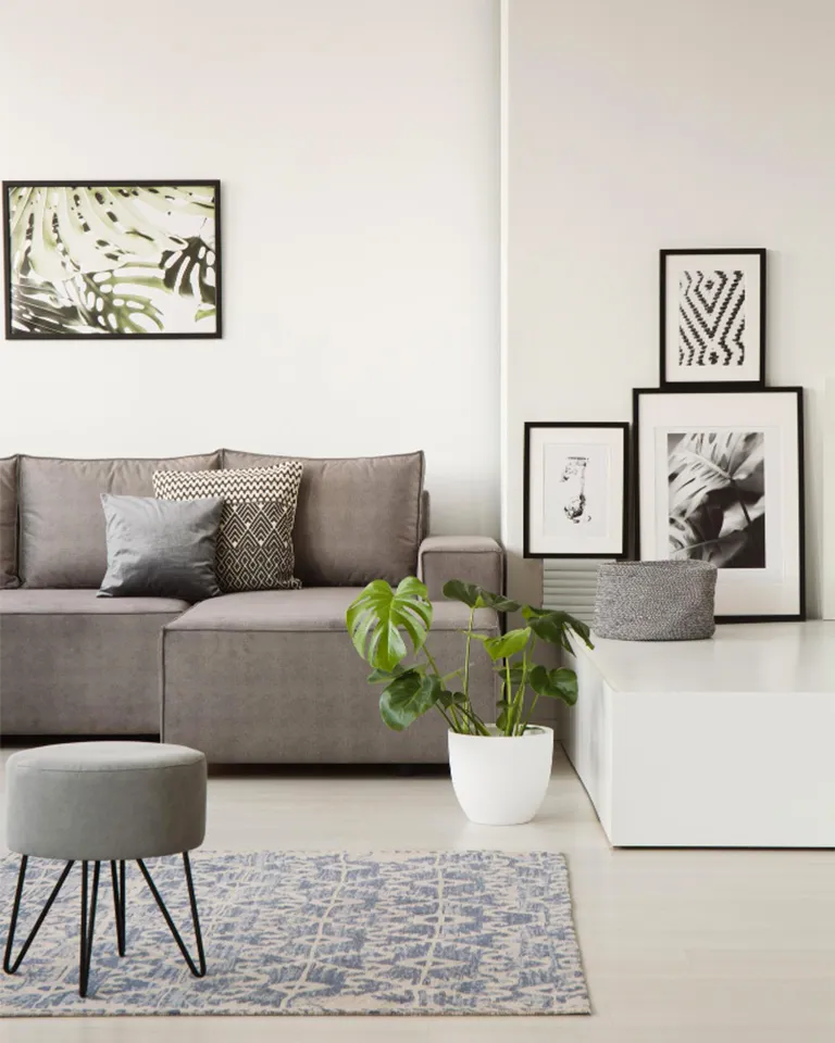 Sleek Monochrome Luxe Media Wall