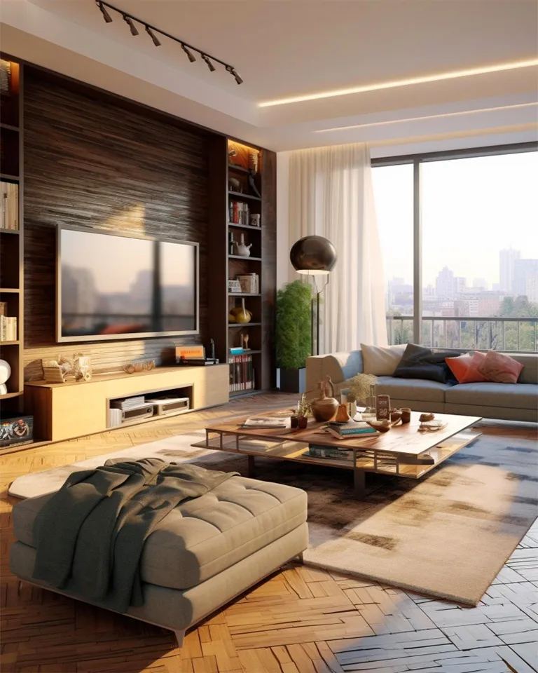 Sophisticated Urban Media Console