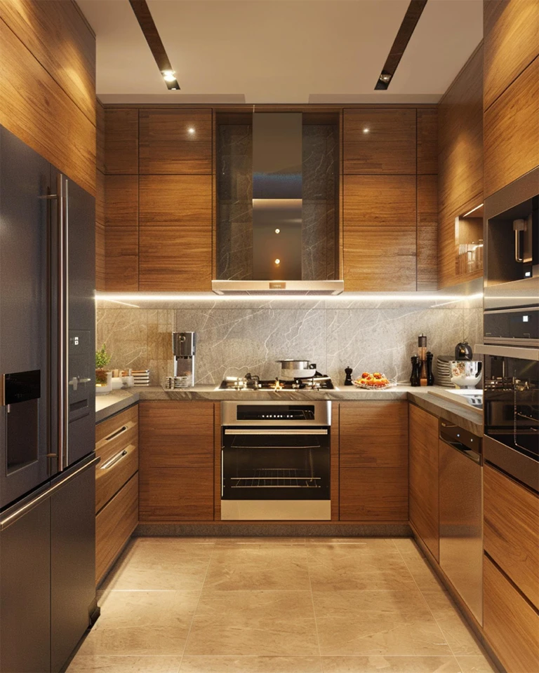 Luxury Parallel Modular Kitchen