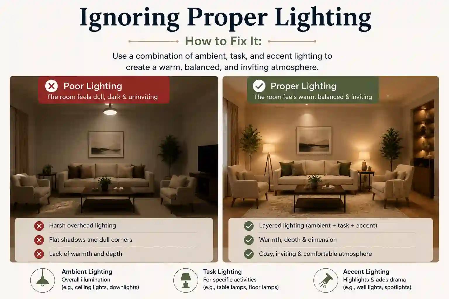 Ignoring Proper Lighting How to Fix It: