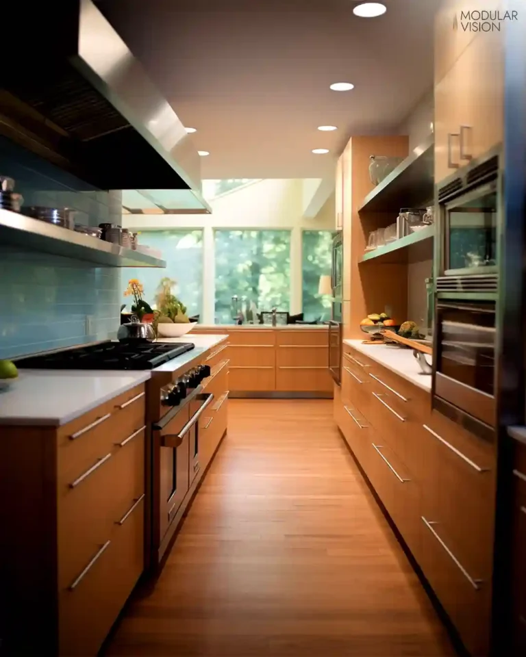 Modern Minimalist Grey & Timber Kitchen