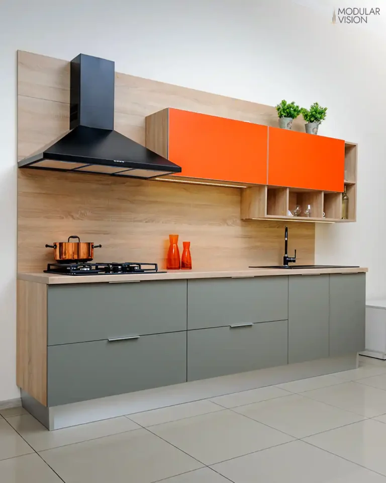 L-Shaped with Peninsula Modular Kitchen