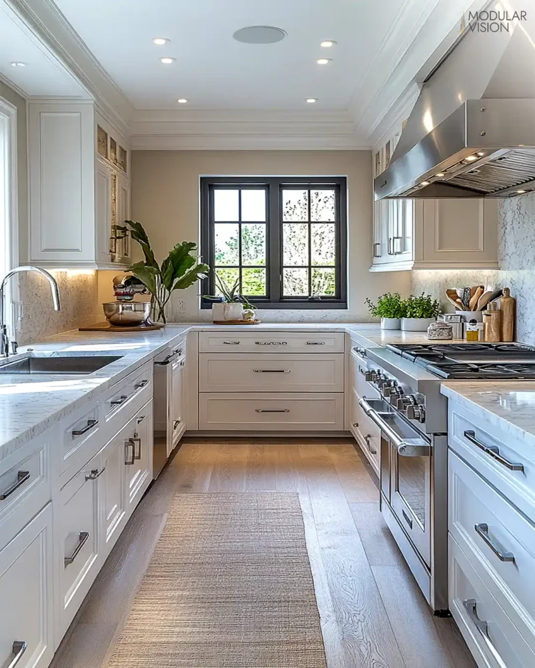 U-Shaped Full-Height Storage Kitchen