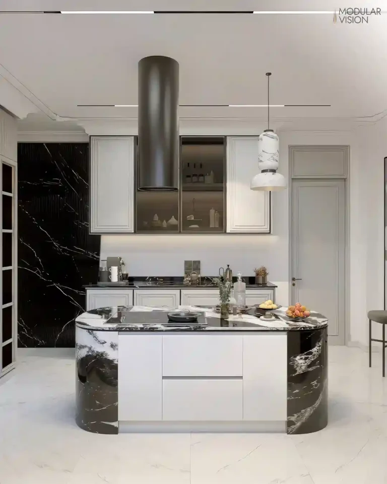 Luxury Straight Line Modular Kitchen