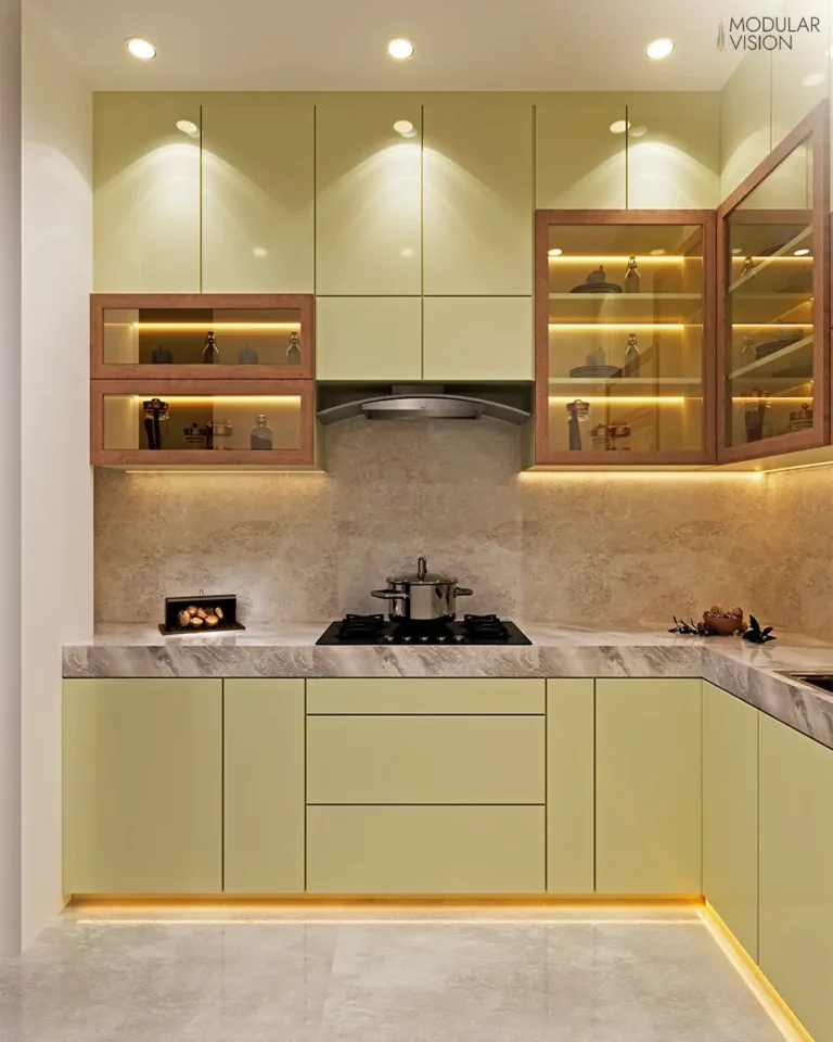 G-Shaped Premium Modular Kitchen