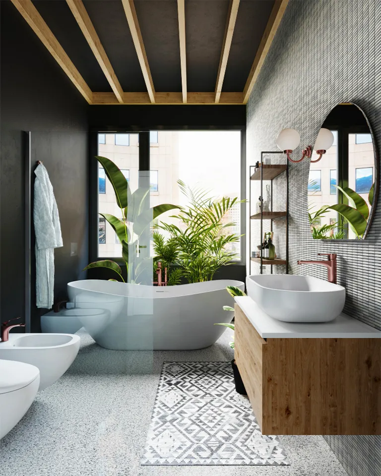 Contemporary Ensuite Bathroom
