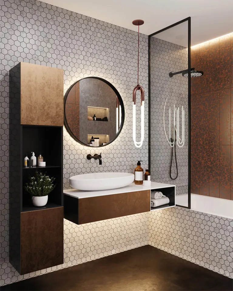 Sleek Minimalist Bathroom