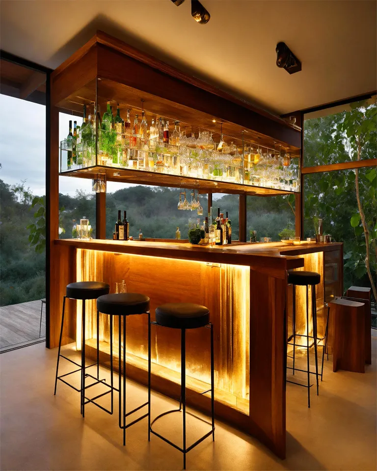 Elegant Home Bar Design