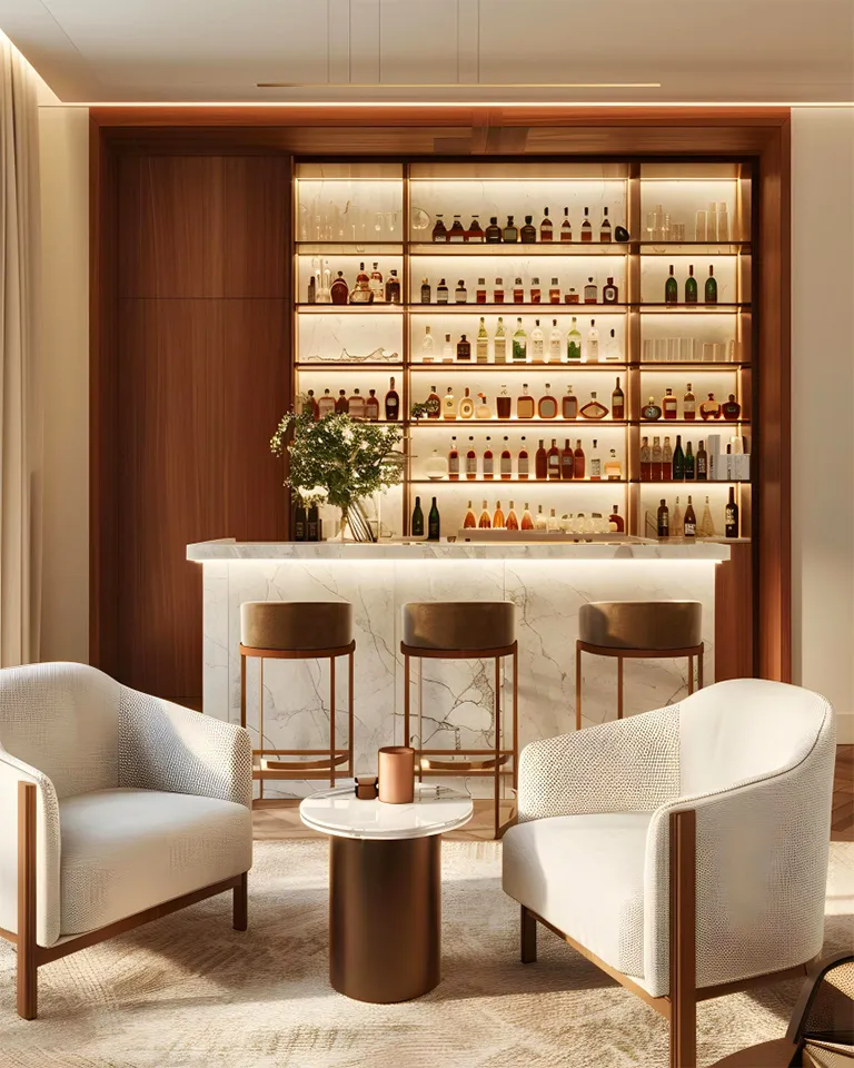 Sophisticated Home Bar Design
