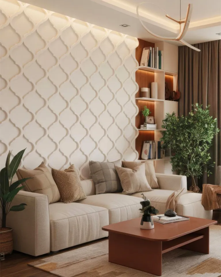 Symmetrical Fluted Media Center