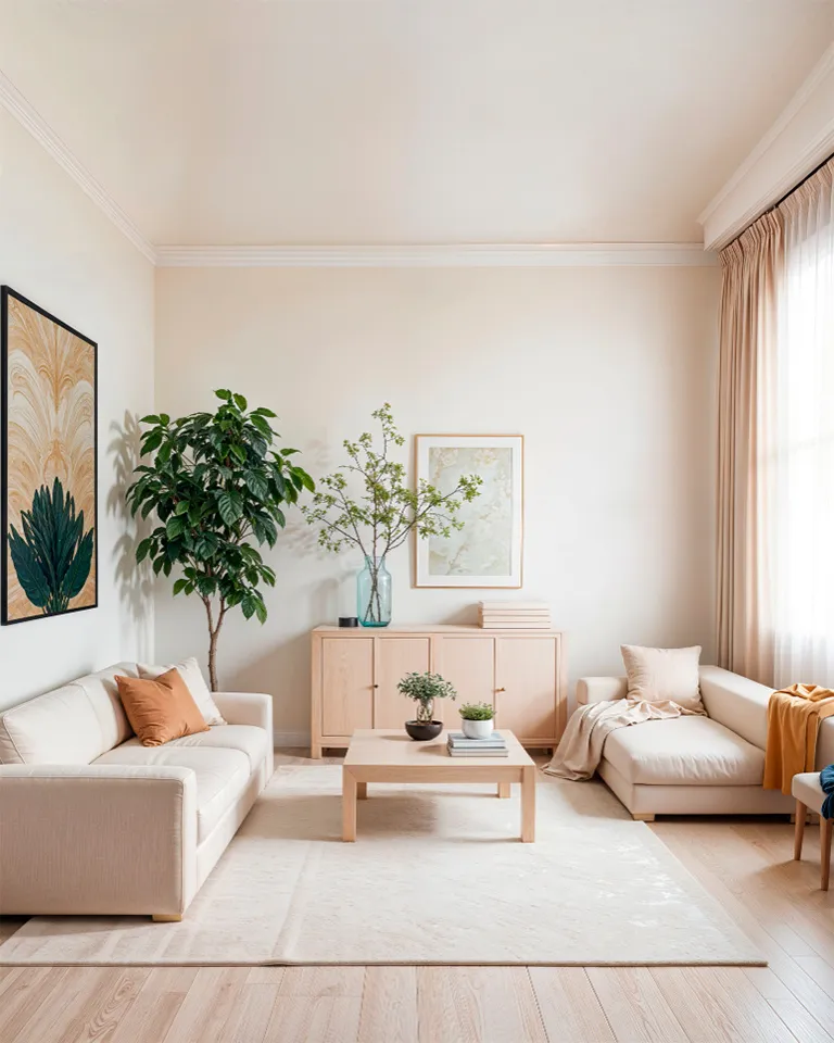 Warm-Tone Luxury Modular Entertainment Unit