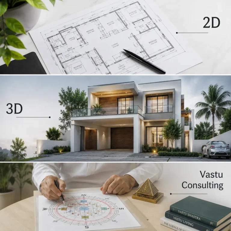 Professional 2D 3D architectural interior planning and Vastu consulting