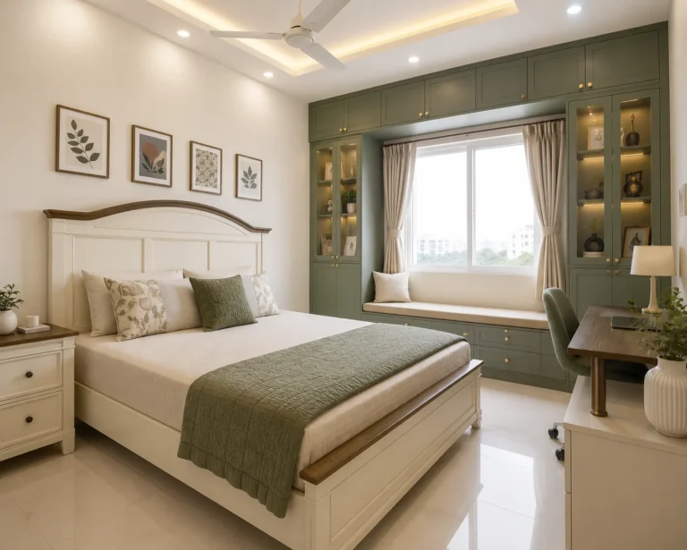 Minimalist Bedroom with Natural Accents