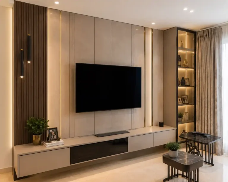 Elegant Modern Living Room Interior in Gaur City Greater Noida
