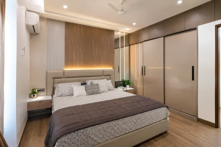 Minimalist Bedroom with Warm Tones
