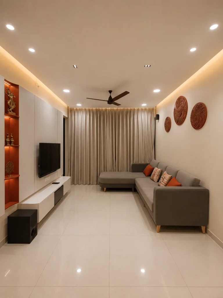 Modern Neutral Living Room Design